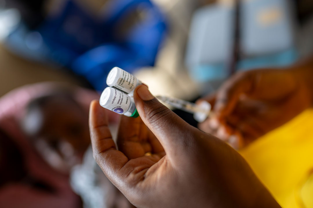 Vaccination and control exercises in Buduburam in the Gomoa East District of Ghana. Credit: The Global Fund/Nana Kofi Acquah