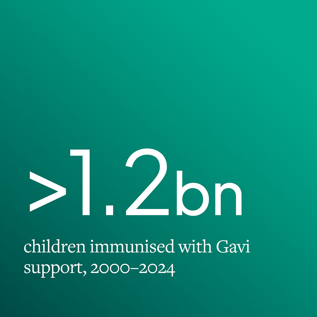 Gavi-supported countries have now immunised more than 1.2 billion children since 2000