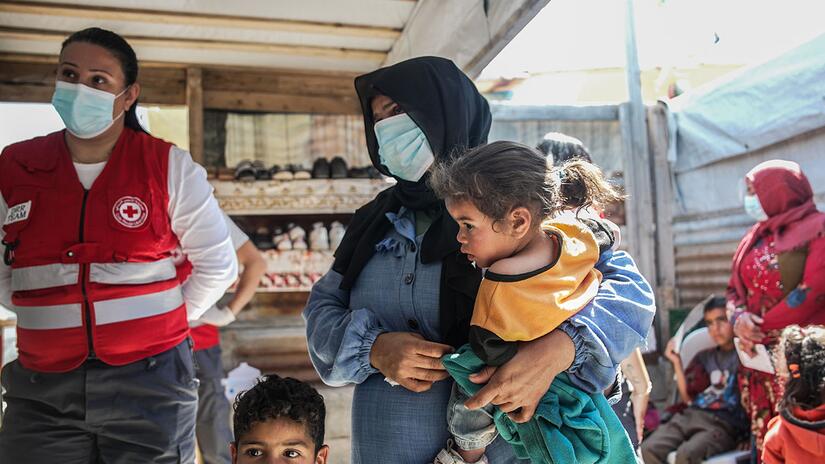 Gavi routine childhood vaccinations for vulnerable children in Lebanon. Credit: IFRC