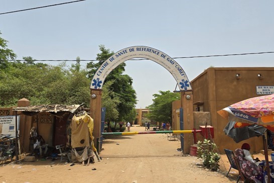 The main entrance to Gao Health Centre. Credit: Aliou Diallo