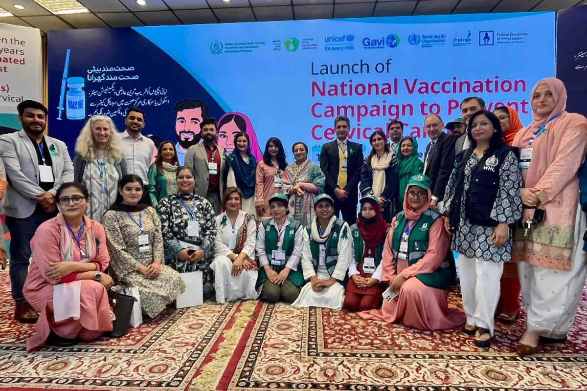 HPV vaccine launch. Credit: Zeeshan Noor, Jhpiego